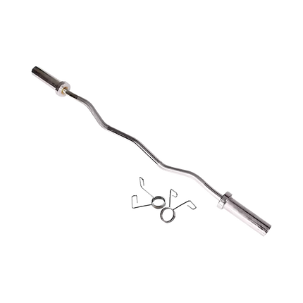 120cm Chrome Olympic EZ Curl Bar – Weightlifting Barbell for Home Gym Training 7