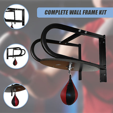 Speedball with Wall Frame – Boxing Punching Bag Training Set for Home Gym 6