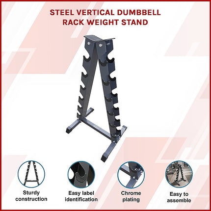 Steel Vertical Dumbbell Rack Weight Stand 3