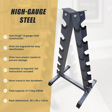Steel Vertical Dumbbell Rack Weight Stand 9