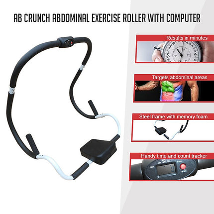 Ab Crunch Machine – Abdominal Exercise Roller with Digital Computer for Core Training 3