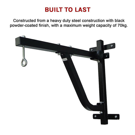 Boxing Punching Bag Wall Pivot Rack – Swivel Mount for Home Gym 9