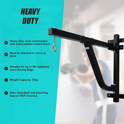 Boxing Punching Bag Wall Pivot Rack – Swivel Mount for Home Gym 8