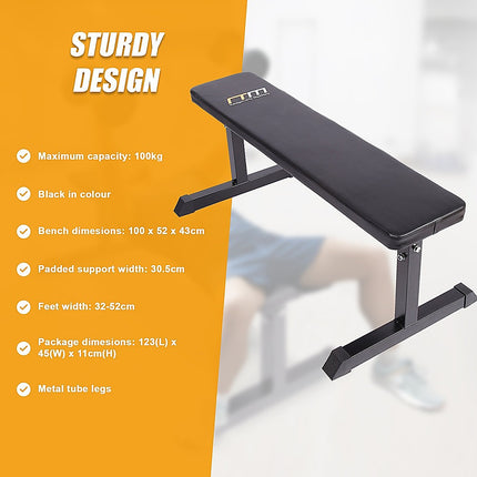 Weights Flat Bench Press Home Gym 9