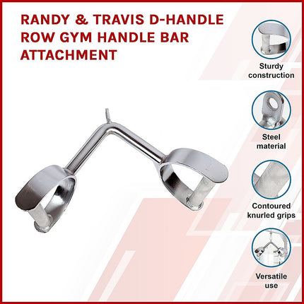 Randy & Travis D-Handle Row Gym Handle Bar Attachment 3