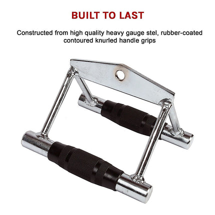 Rubber-Coated Close Grip Triangle Attachment for Lat Pulldown 7
