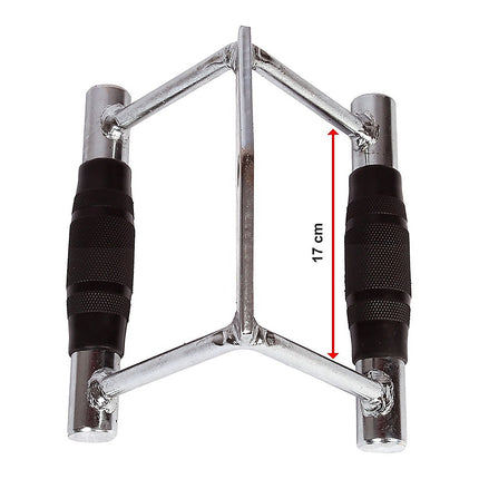 Rubber-Coated Close Grip Triangle Attachment for Lat Pulldown 8