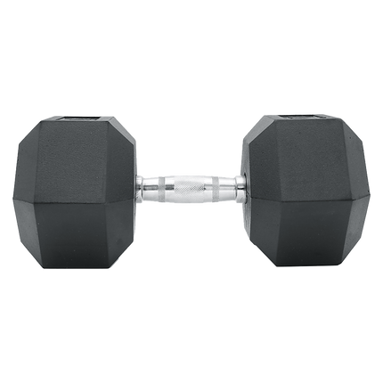 25KG Commercial Rubber Hex Dumbbell Gym Weight 6