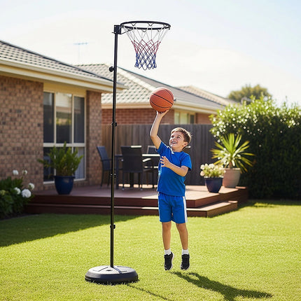 Netball Ring with Stand Portable Pole Height Adjustable 5