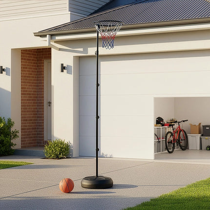 Netball Ring with Stand Portable Pole Height Adjustable 6