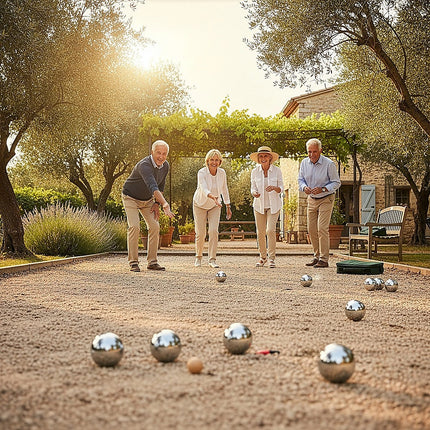 Deluxe Boules Bocce 8 Alloy Ball Set 5