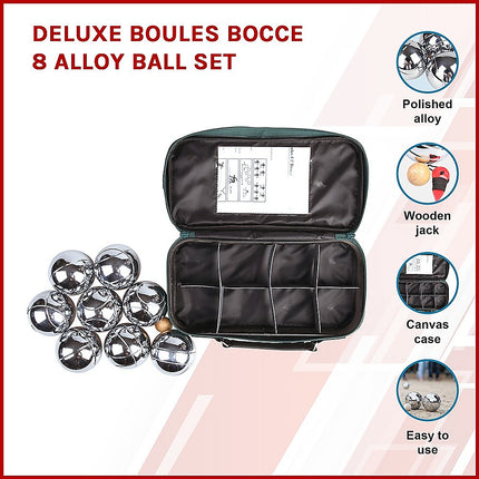 Deluxe Boules Bocce 8 Alloy Ball Set 3