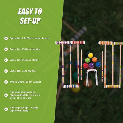 Croquet Set - Up to 6 Players 8