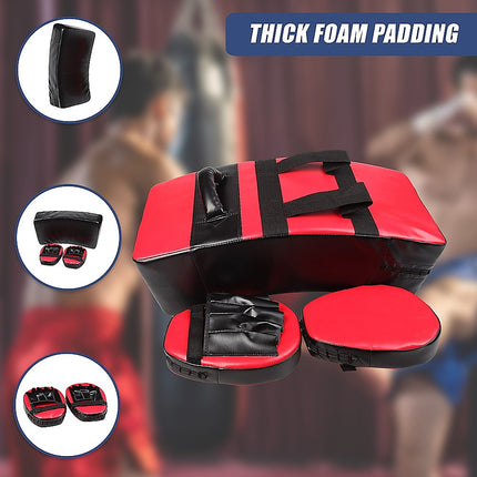 Kickboxing Shield & Punching Pad Combo – Sparring Training Strike Set 6