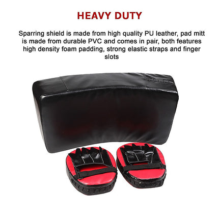 Kickboxing Shield & Punching Pad Combo – Sparring Training Strike Set 9