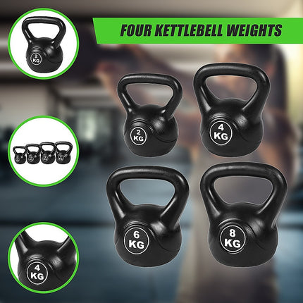 4pcs Exercise Kettle Bell Weight Set 20KG 7