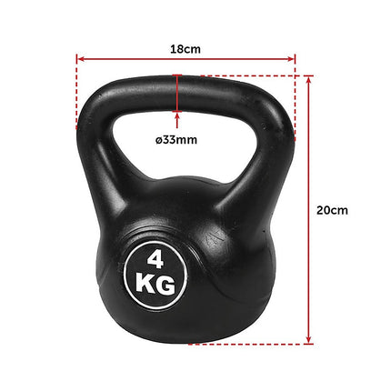 4pcs Exercise Kettle Bell Weight Set 20KG 12