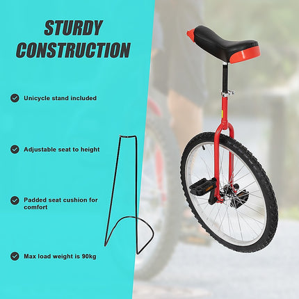 24 Inch Pro Circus Unicycle for Performance Training Indoor Show Use 7
