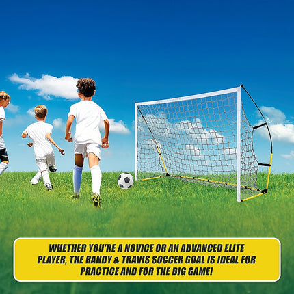 8' x 5' Soccer Football Goal Foot Portable Net Quick Set Up 7