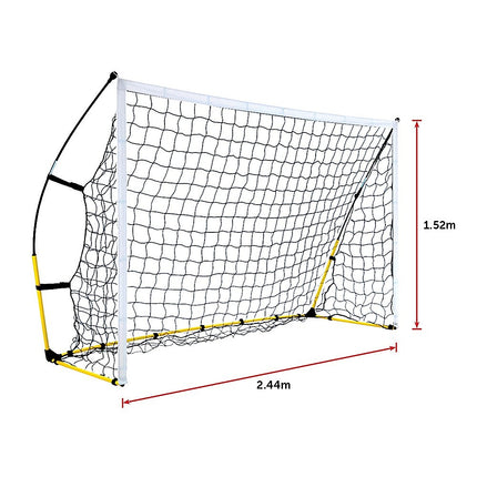 8' x 5' Soccer Football Goal Foot Portable Net Quick Set Up 10
