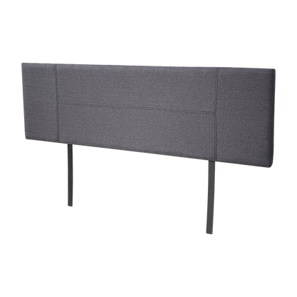 Linen Fabric King Bed Headboard Bedhead - Grey
