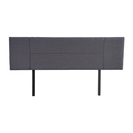 Linen Fabric King Bed Headboard Bedhead - Grey 5