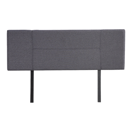 Linen Fabric Queen Bed Headboard Bedhead - Grey 5