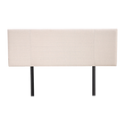 Linen Fabric Queen Bed Headboard Bedhead - Beige