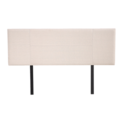 Linen Fabric Queen Bed Headboard Bedhead - Beige
