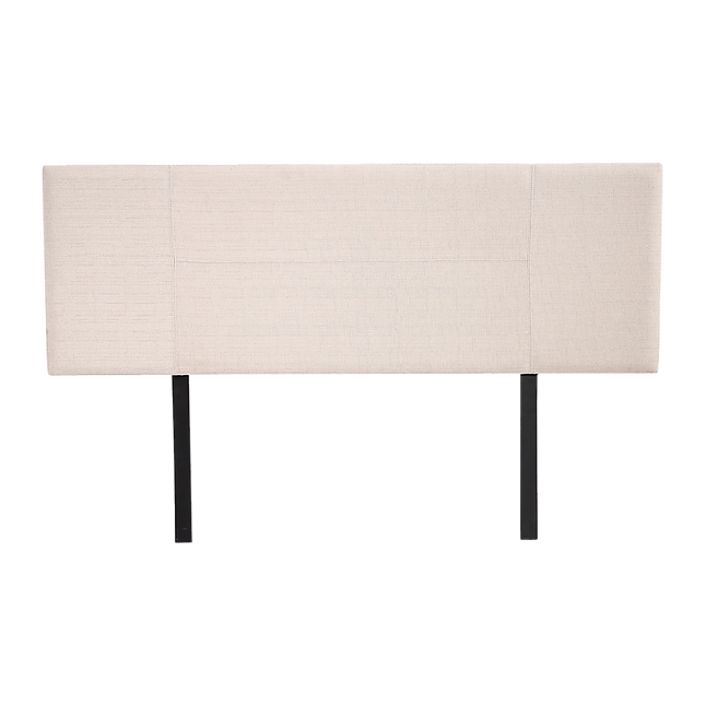 Linen Fabric Queen Bed Headboard Bedhead - Beige
