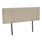 Linen Fabric Double Bed Headboard Bedhead - Beige