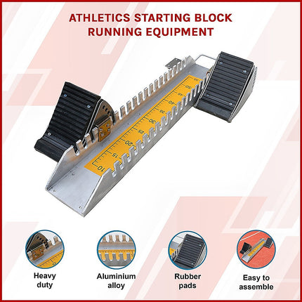 Athletics Starting Block for Sprint Training – Adjustable Track Running Equipment 3
