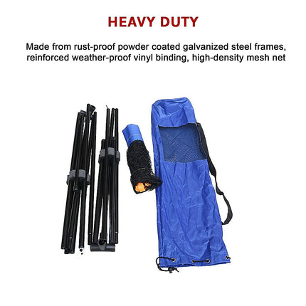 6 Meters Portable Foldable Mini Tennis Net & Post Set 11