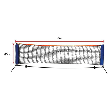 6 Meters Portable Foldable Mini Tennis Net & Post Set 12