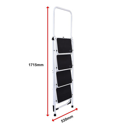 Foldable Non Slip 4 Step Steel Ladder 14