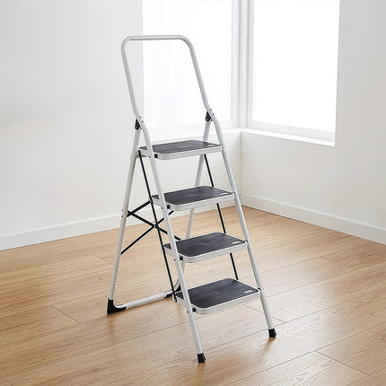 Foldable Non Slip 4 Step Steel Ladder 2