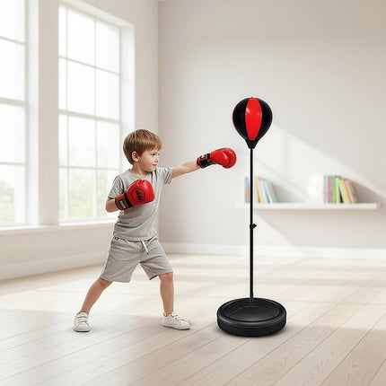Kids Boxing Punching Bag Set – Children’s Training Gloves & Fitness Stand 5
