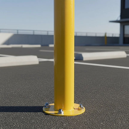 Yellow Heavy Duty Steel Bollard Post 5