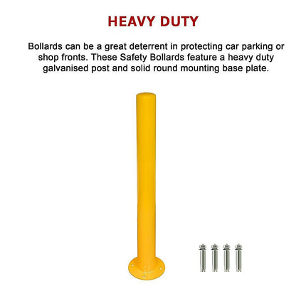 Yellow Heavy Duty Steel Bollard Post 6