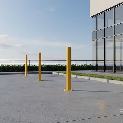 Yellow Heavy Duty Steel Bollard Post 7