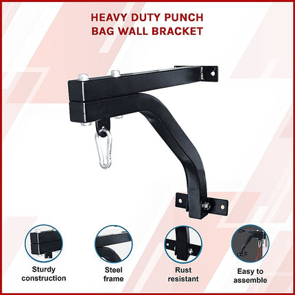 Heavy Duty Punch Bag Wall Bracket – Steel Boxing Bag Holder for Home Gym 3