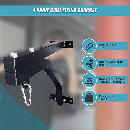 Heavy Duty Punch Bag Wall Bracket – Steel Boxing Bag Holder for Home Gym 8