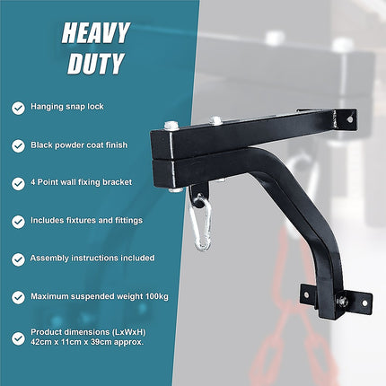 Heavy Duty Punch Bag Wall Bracket – Steel Boxing Bag Holder for Home Gym 9