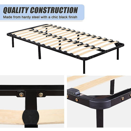 King Single Metal Bed Frame - Bedroom Furniture 8