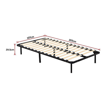 King Single Metal Bed Frame - Bedroom Furniture 12