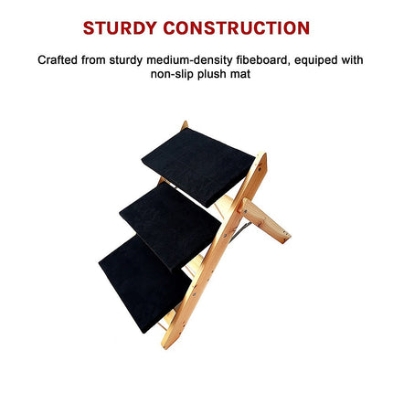3 Steps Portable Dog Cat Pet Stairs 7