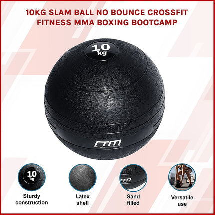 10kg Slam Ball No Bounce Crossfit Fitness MMA Boxing BootCamp 3