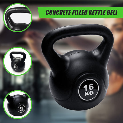 16kg Concrete Kettlebell Weight for Strength Training Home Gym 6
