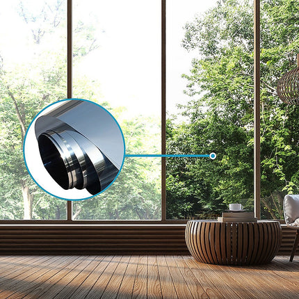 One Way Mirror Privacy Reflection Window Tint Film STOP HEAT 24Ft x 2Ft 2