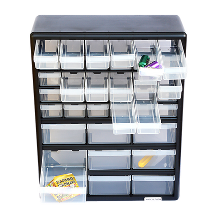 Storage Cabinet Drawers 39 Plastic Tool Box Containers Organiser Cupboard 4